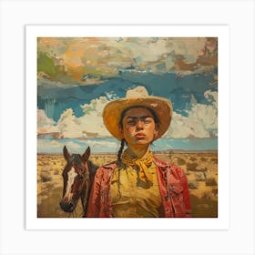 Cowgirl 3 Fy S Art Print