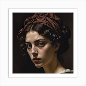 Portrait Of A Young Lady Art Print