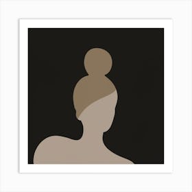 Silhouette Of A Woman 1 Art Print