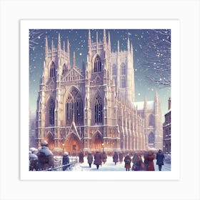 Cathedral In Winter Art Print