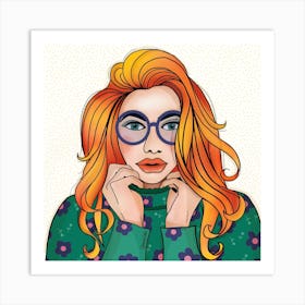 Pop Girl Art Print