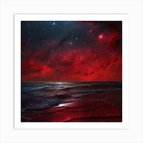 Red Sky At Night Art Print