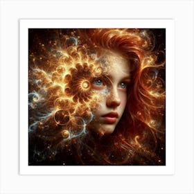 Fractal Girl 1 Art Print