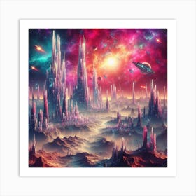 Space City 5 Art Print