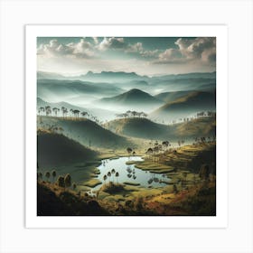 Sri Lanka Landscape Art Print