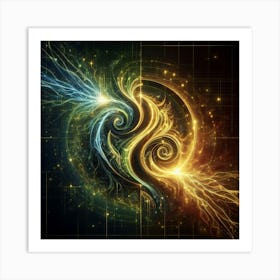 Unleashing the Power of Cosmic Energy for Positive Change Art Print