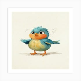 Blue Bird Art Print