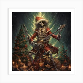Merry Christmas! Christmas skeleton 33 Art Print