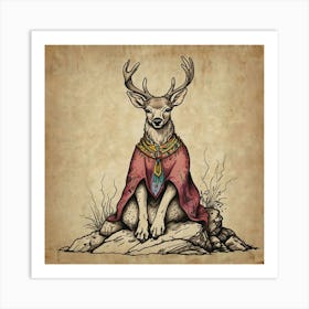 Deer! 47 Art Print