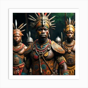 The warriors of Igala Tribe of the accident Art Print