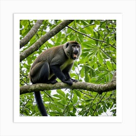 Monkey In A Tree 3 Art Print