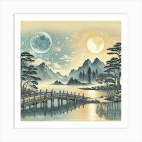 Asian Landscape Art Print