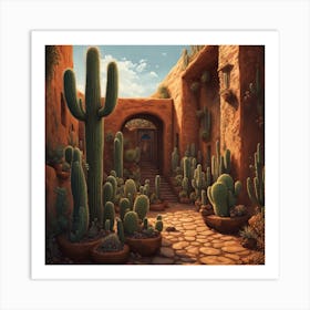 Cactus Garden 4 Art Print