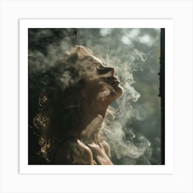 Smokey Woman Art Print