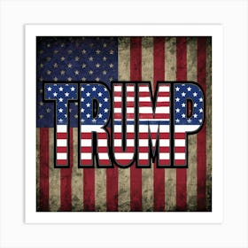 Trump Flag Art Print