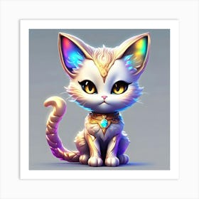 Cute Cat Art Print