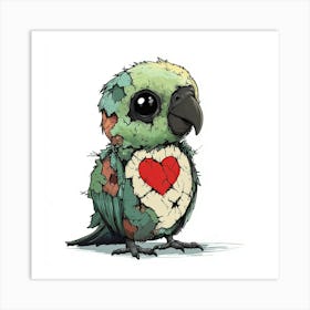 Parrot With A Broken Heart Poster