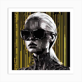 Cybernetic Woman 2 Art Print