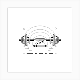 Line Icon Vector Illustration Art Print