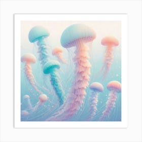 Jellyfish Canvas Art Art Print