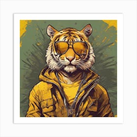 Tiger In Sunglasses Art Print