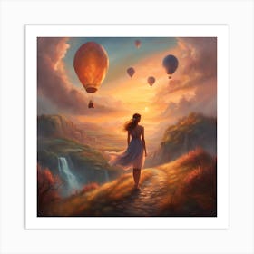 Dreaming Of Hot Air Balloons Art Print