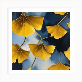 Ginkgo Leaves 26 Art Print