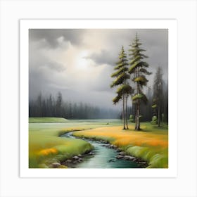 Landscape Painting . 2 Art Print