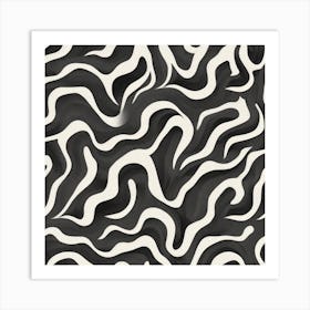 Abstract Zebra Pattern Art Print