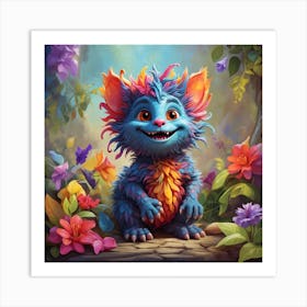 Colorful Troll 7 Art Print