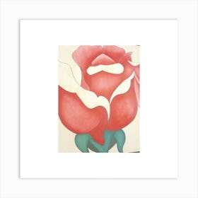 Red Rose Art Print