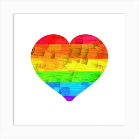 Rainbow Heart 1 Art Print