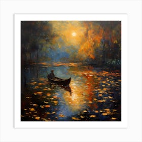 Garden Breeze along the River Art Print