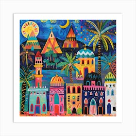 Kids Travel Illustration Egypt 3 Art Print