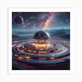 Futuristic Spaceship 18 Art Print