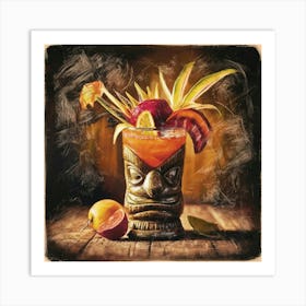 Tiki Cocktail 2 Art Print