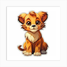 Lion Cub 45 Art Print