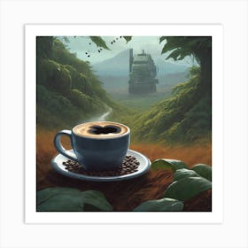 Coffee In The Jungle Art Print