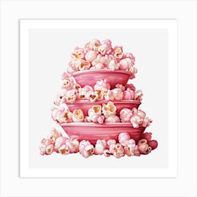 Pink Popcorn 20 Art Print