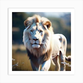 Lion art 29 Art Print