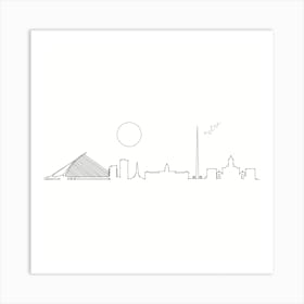 Dublin Skyline Art Print