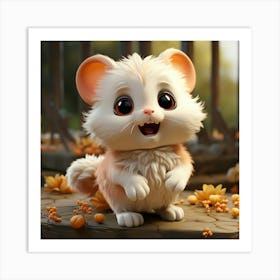 Cute Hamster Art Print