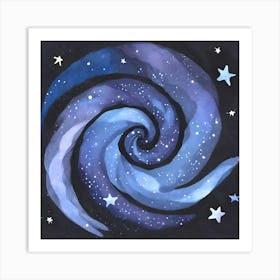 Galaxy Blue 3 Art Print