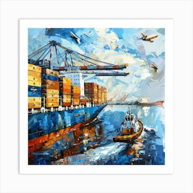 Container Ship Art Print