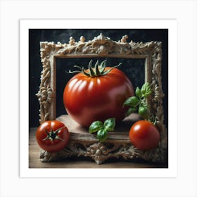 Tomatoes In A Frame 18 Art Print