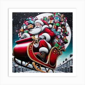 Santa Claus S Present Of Peace 01 Art Print