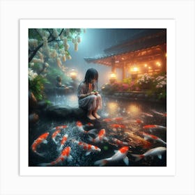 Koi Pond 4 Art Print