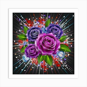 Gorgeous colorful spring flowers 11 Art Print