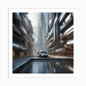 Futuristic City 339 Art Print