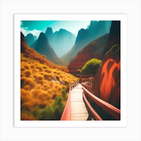 Chinese Landscape Painting 1 Art Print